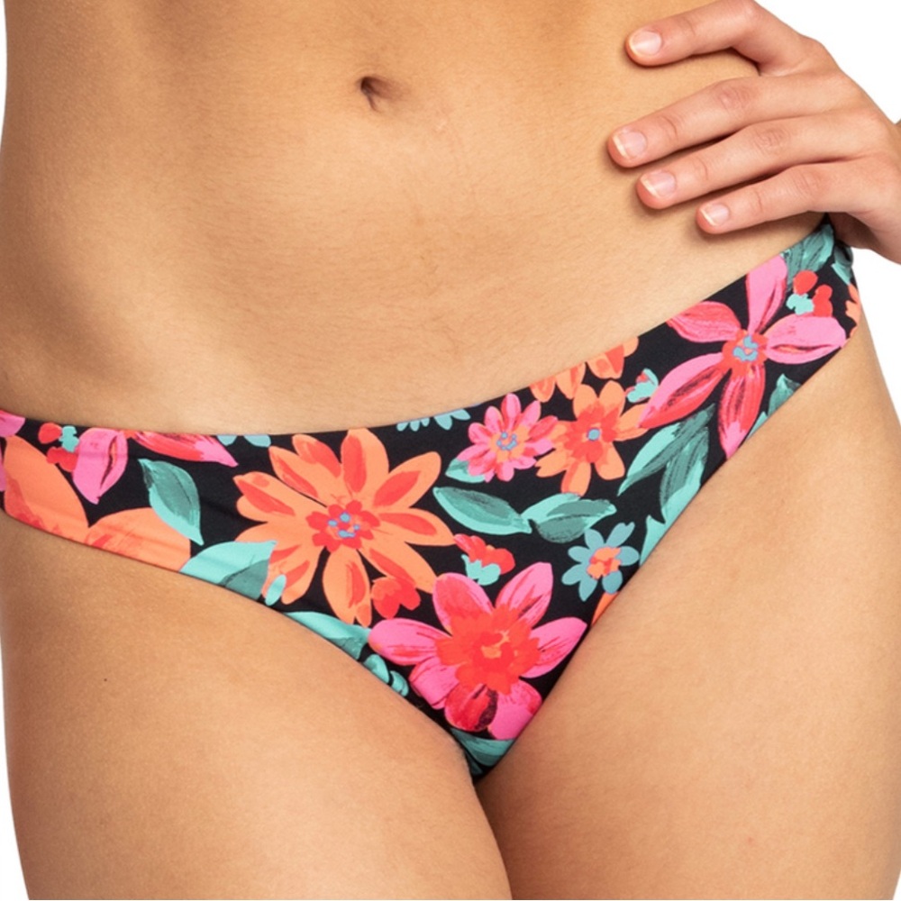 NWOT Roxy NEVER-WORN.colorful Low waisted Bikini Bottom Size XL